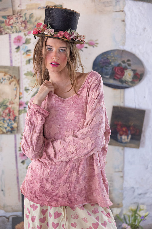 Magnolia Pearl Star Appliqué Viggo Tee 2328 - Counting Stars