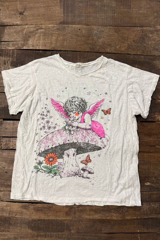 House of Jaded Gypsy Worn and Weathered Tee - Fairy