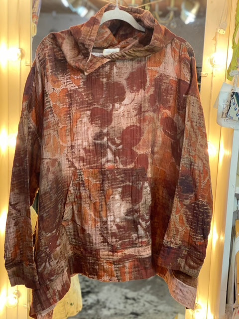 Krista Larson Double Cotton Gauze Hoody - Foliage O/S