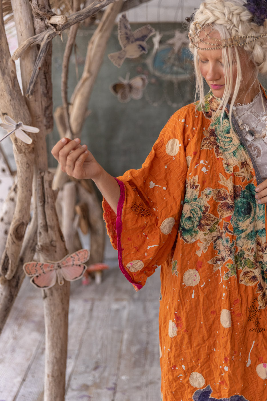 Magnolia Pearl Polka Dot Dashi Kimono 1154 - Marmalade