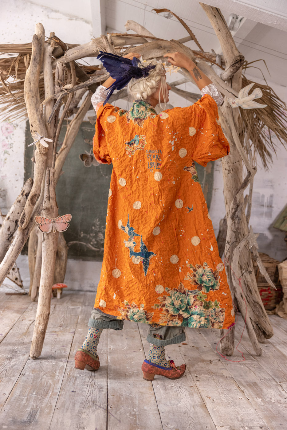 Magnolia Pearl Polka Dot Dashi Kimono 1154 - Marmalade