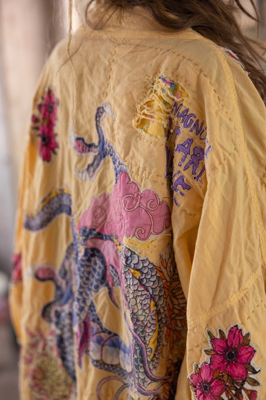 Magnolia Pearl Dragon Romani Kimono 1163 - Sefi