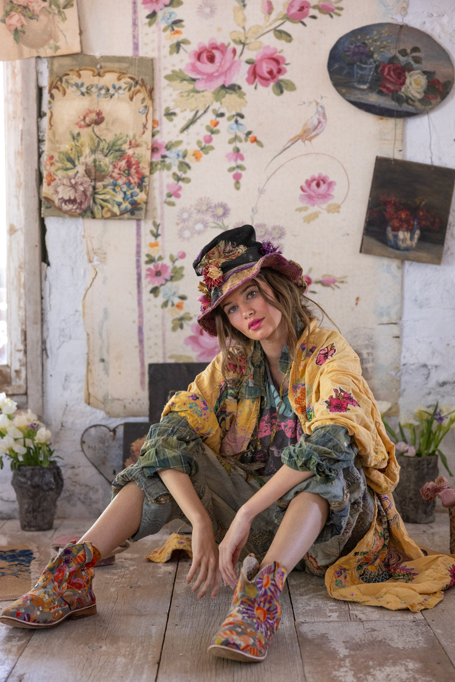 Magnolia Pearl Dragon Romani Kimono 1163 - Sefi