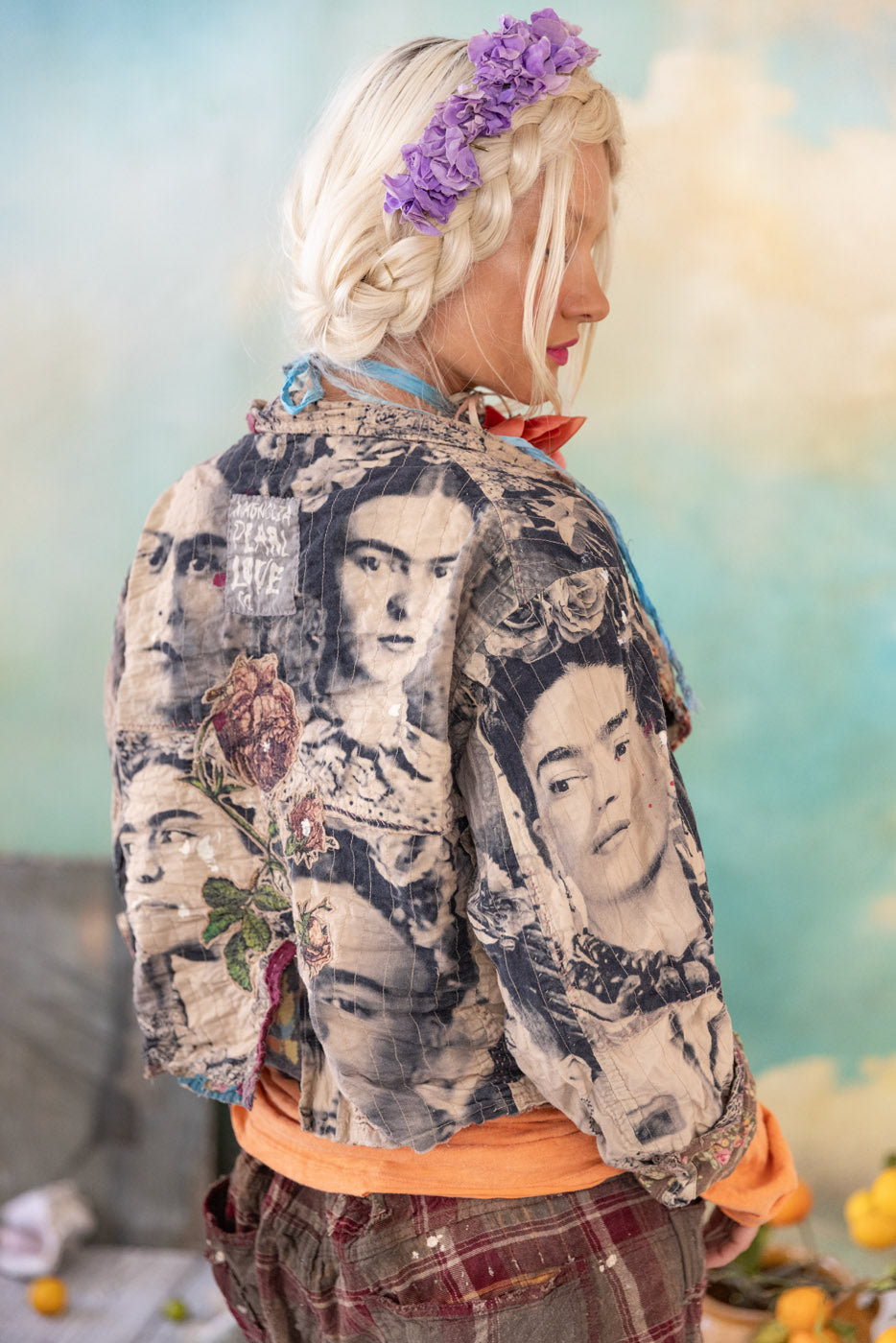 Magnolia Pearl Faces of Frida Kelley Jacket 1185 - Artist Shoot