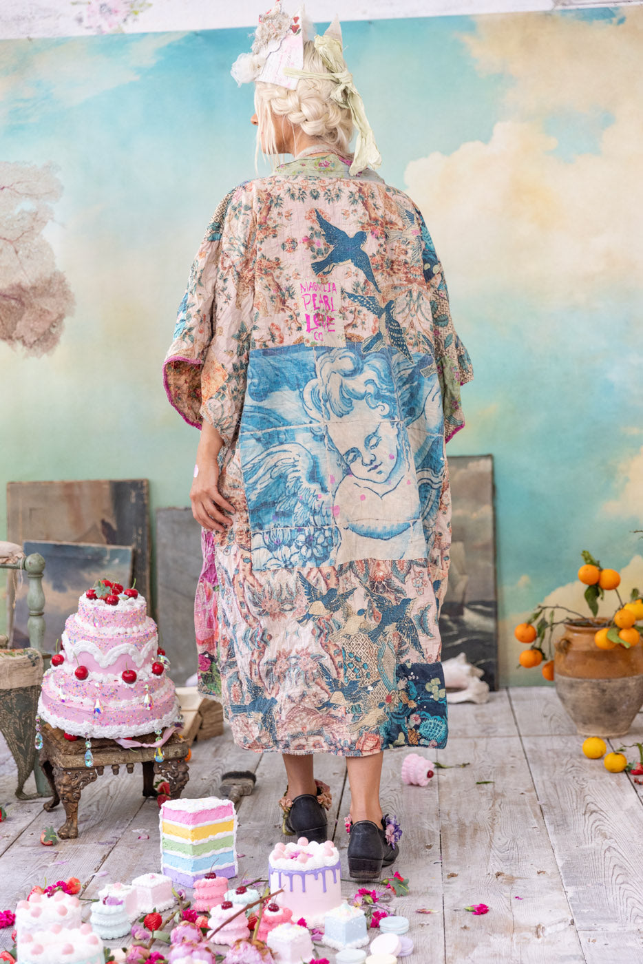 Magnolia Pearl Piecewise Dashi Kimono 1190 - Zazu
