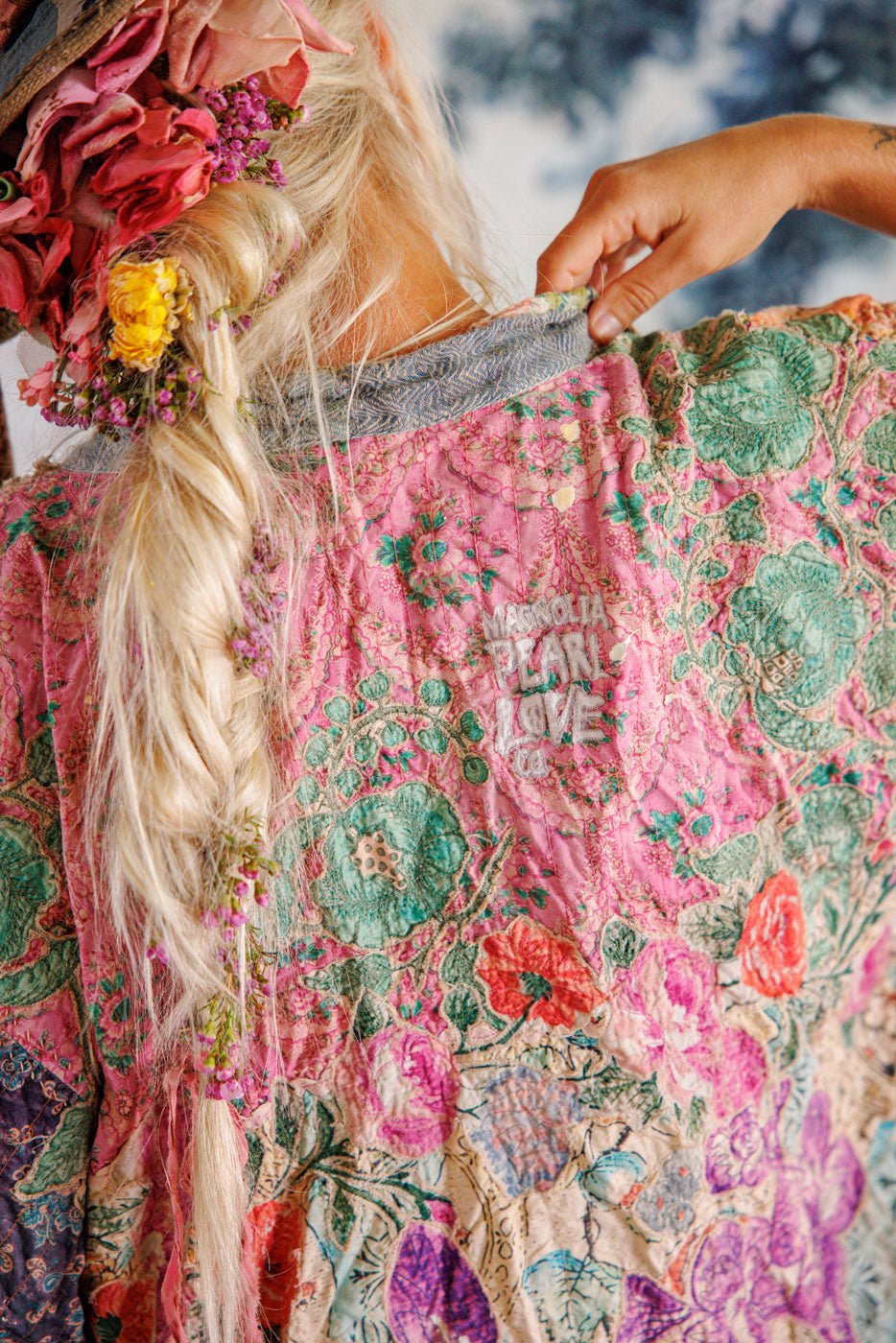 Magnolia Pearl Piecewise Crop Dashi Kimono 1234 - Wonderland