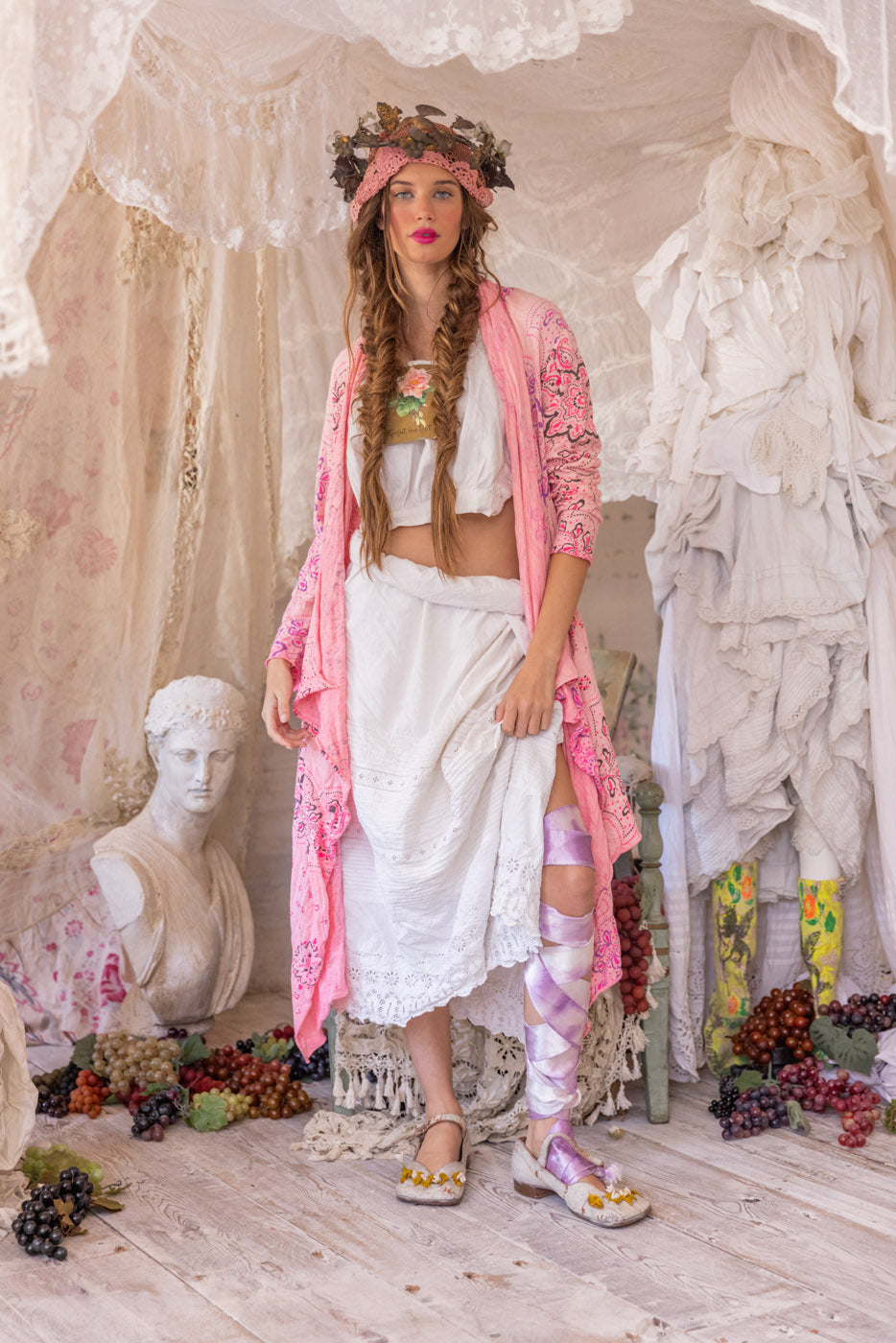 Magnolia Pearl  Karesa Cardigan 296 - Azalea