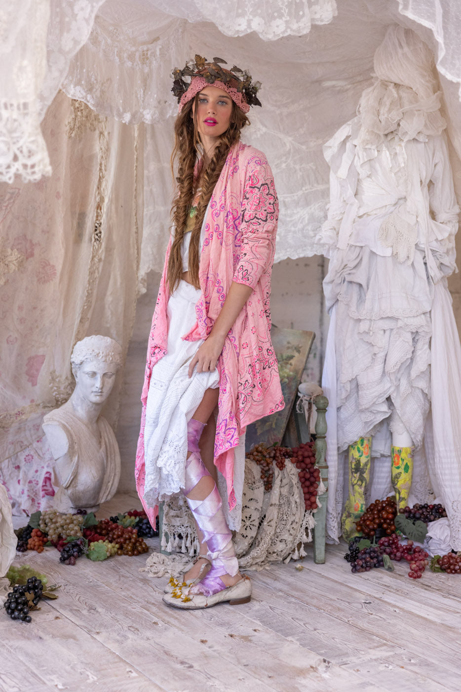 Magnolia Pearl  Karesa Cardigan 296 - Azalea