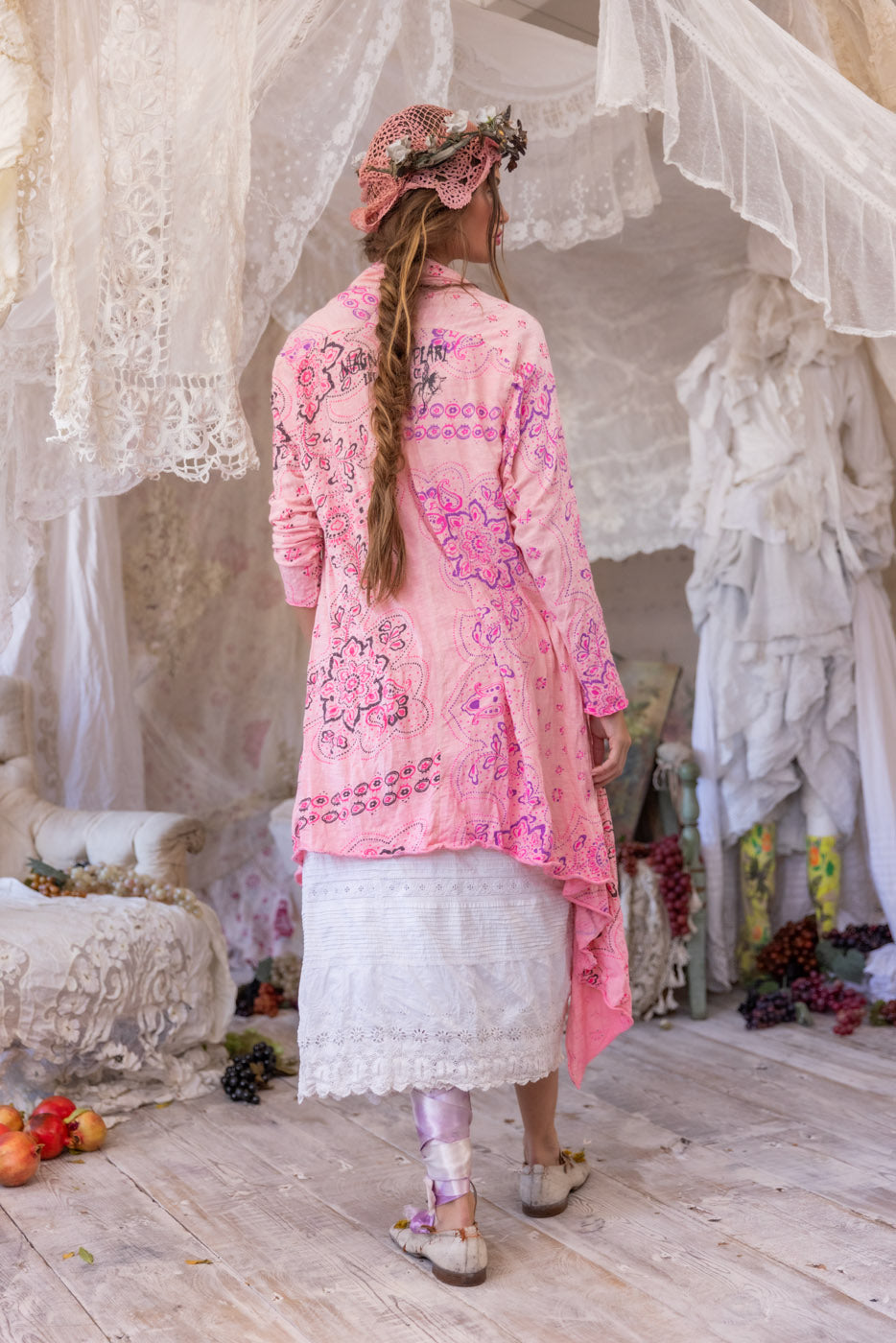 Magnolia Pearl  Karesa Cardigan 296 - Azalea