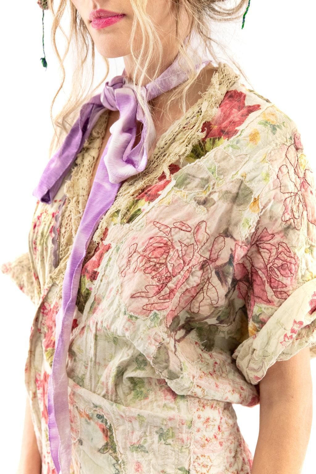 Magnolia Pearl Floral Patchwork Vijji Kimono 687 - Wonderland