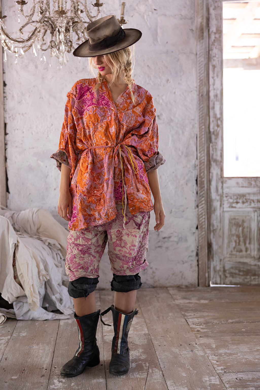 Patchwork Kei Kimono 964 - Marmalade