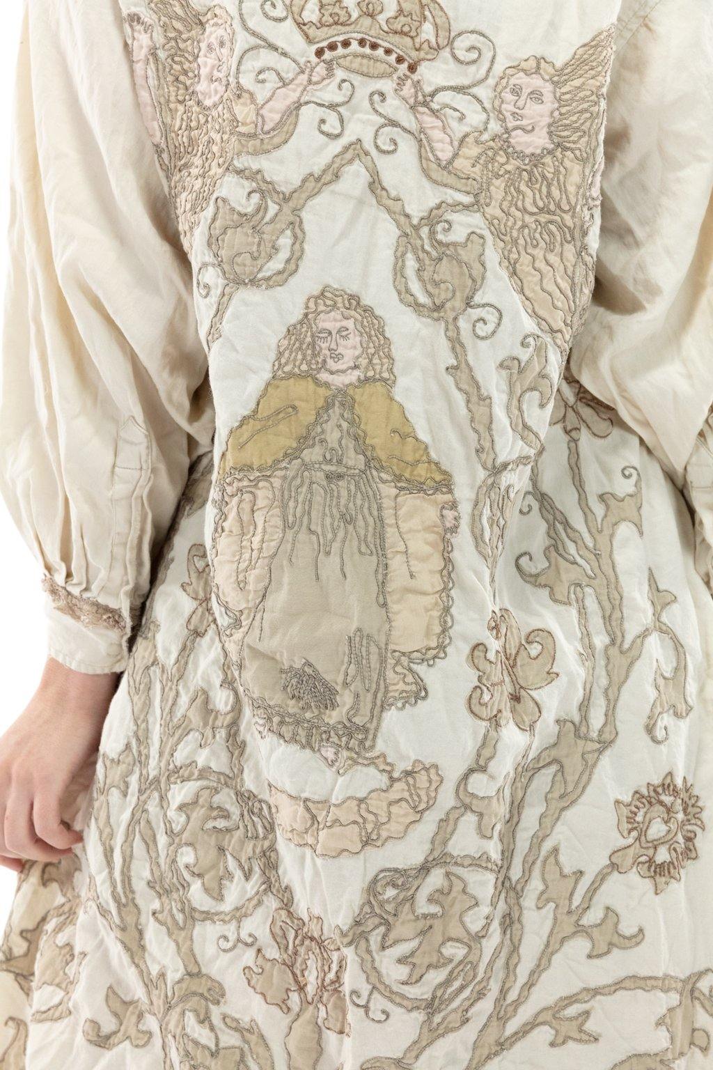 Leola Embroidered Smock Coat 504 - Moonlight