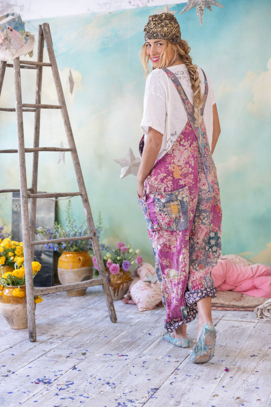 Magnolia Pearl Piecewise Love Overalls 151 - Dear Texas
