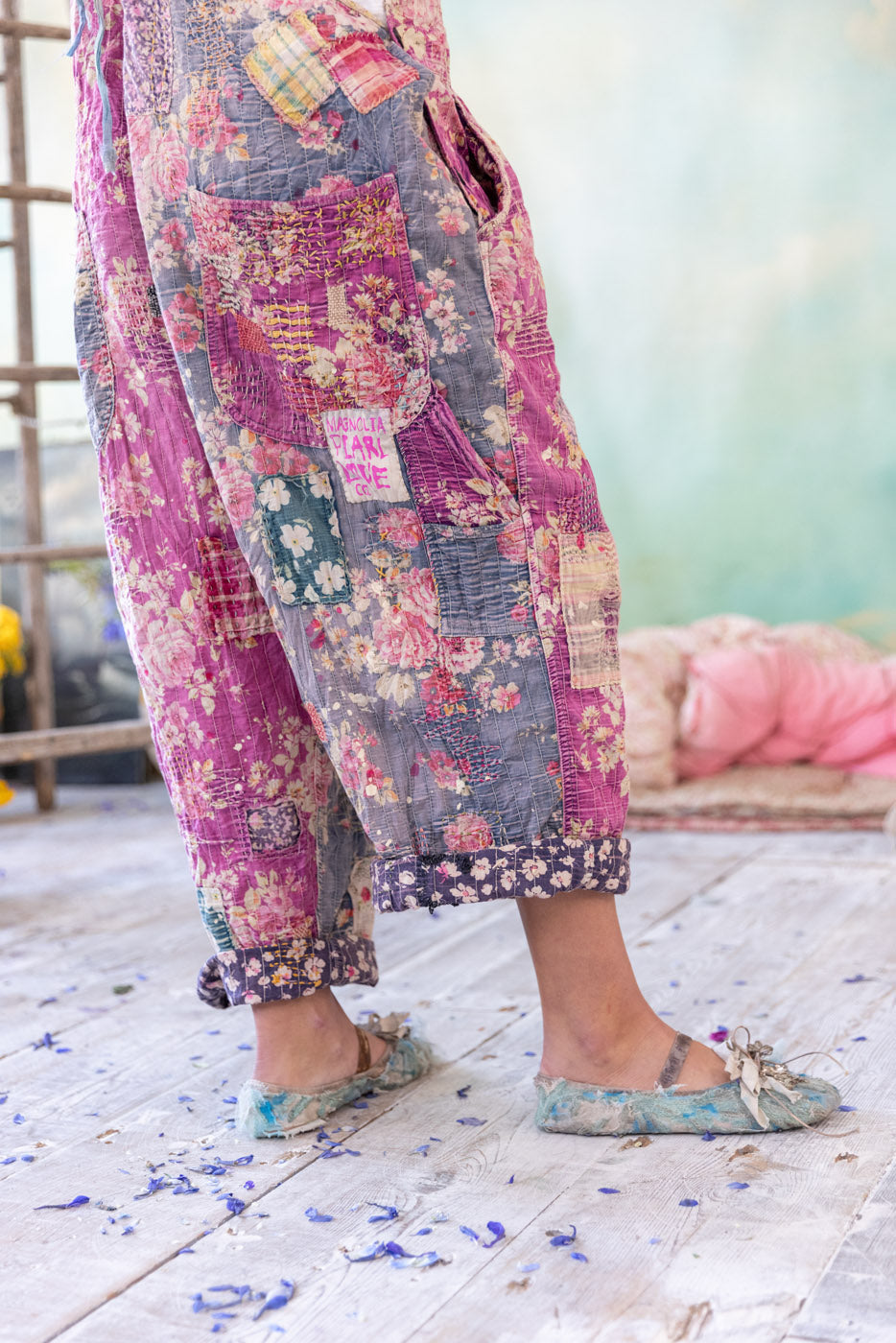 Magnolia Pearl Piecewise Love Overalls 151 - Dear Texas