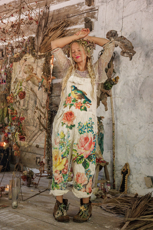 Magnolia Pearl Birdie Bouquet Benjamin Overalls 171 - Moonlight