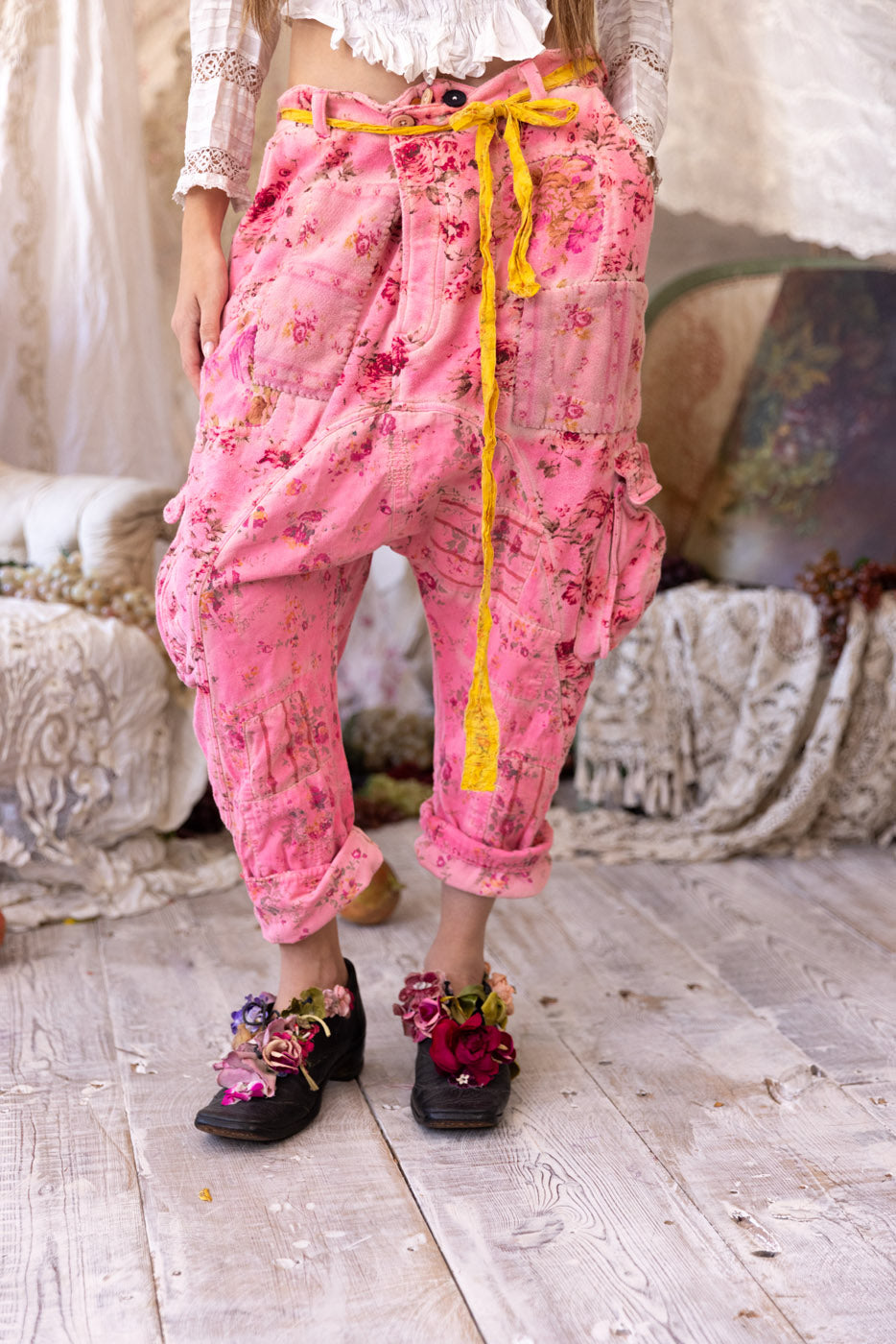 Magnolia Pearl Floral Pasha Cargo Pants 547 - Azalea