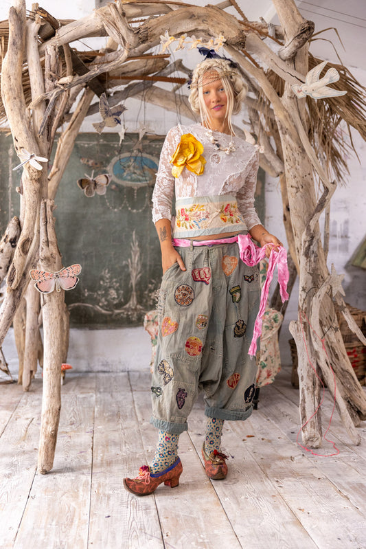 Magnolia Pearl Embroidered Patch Joni Trousers 772 - Peace