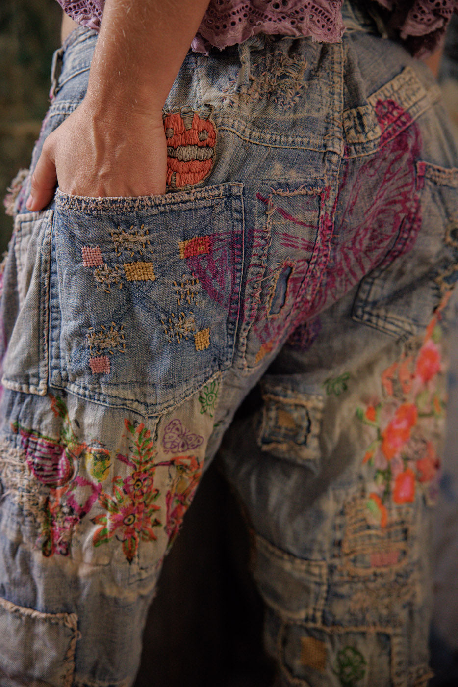 Magnolia Pearl Ladybug Musette Denims 864 - Washed Indigo