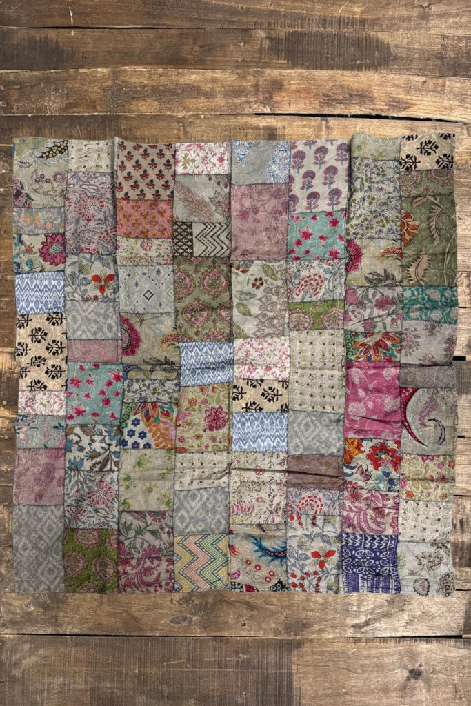 Jaded Gypsy Patchwork Scarf Sky