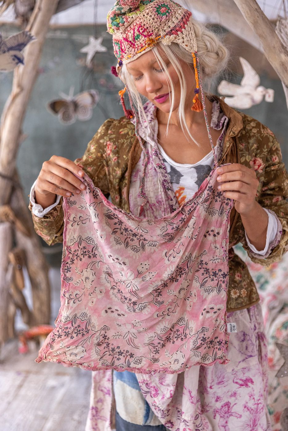 Magnolia Pearl Eyelet Theodora Handkerchief 210 - Sweet Sixteen