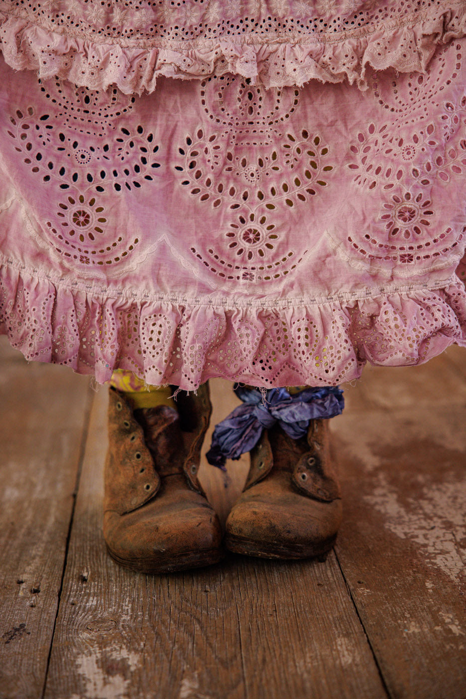 Magnolia Pearl Eyelet Pissarro Skirt 220 - Lychee Blossom