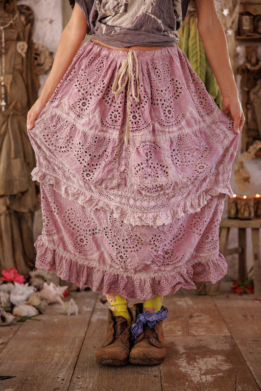Magnolia Pearl Eyelet Pissarro Skirt 220 - Lychee Blossom