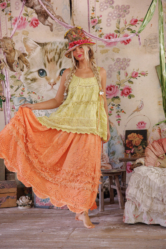 Magnolia Pearl Eyelet Skirt 223 - Arancia