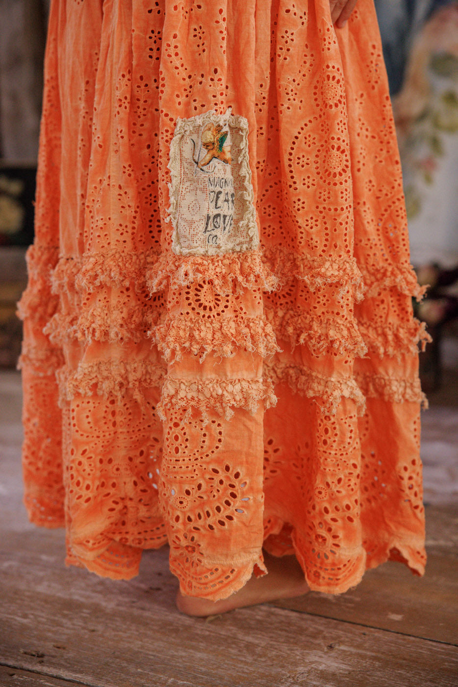 Magnolia Pearl Eyelet Skirt 223 - Arancia