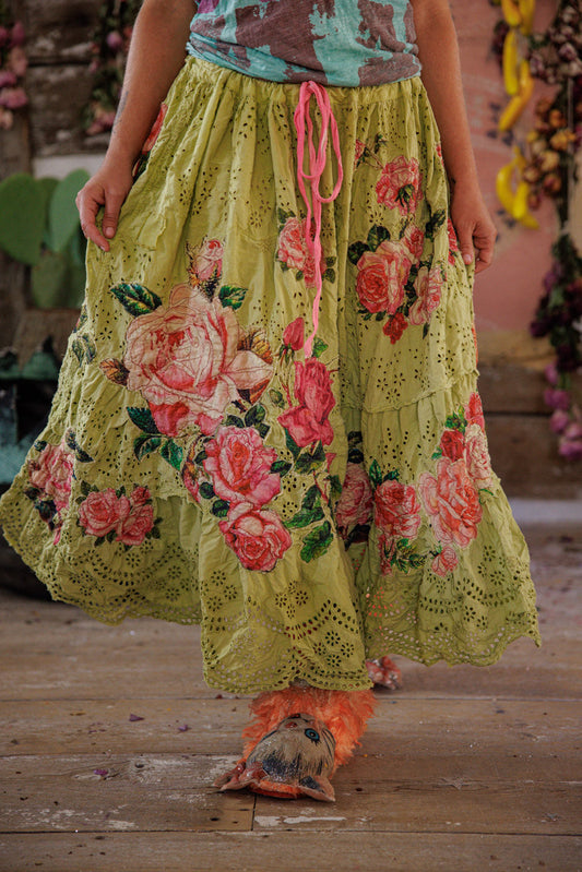Magnolia Pearl Eyelet Lala Skirt 249 - Yuzu