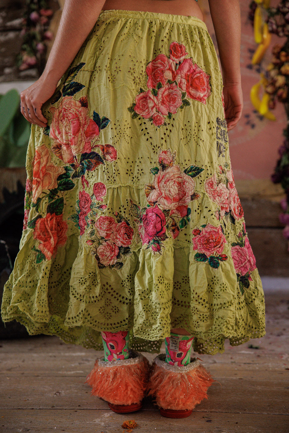 Magnolia Pearl Eyelet Lala Skirt 249 - Yuzu