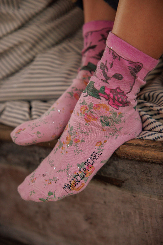 Magnolia Pearl Rosie MP Socks 118 - Valentine Pink