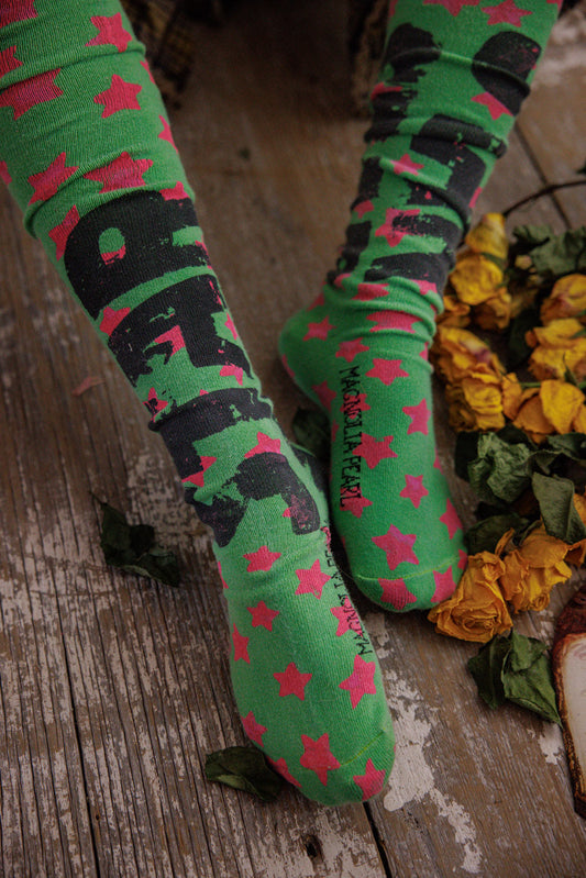 Magnolia Pearl Star OTK Socks 168 - Out Of This World