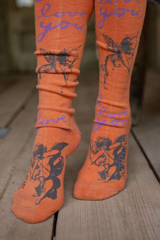 Magnolia Pearl I LOVE YOU OTK SOCKS 184 - MARMALADE