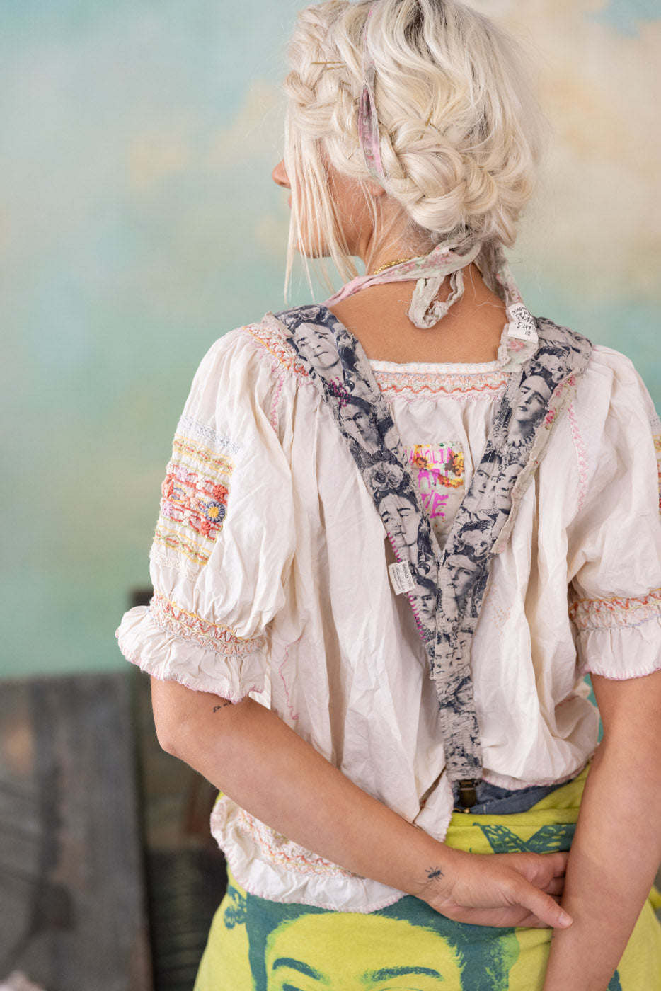 Magnolia Pearl Mural Frida Suspenders 033 - Artist Shoot