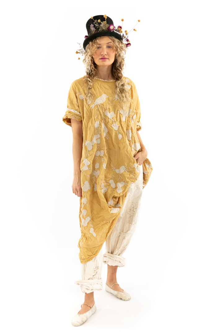 Bird Artist Smock Dress - Marigold