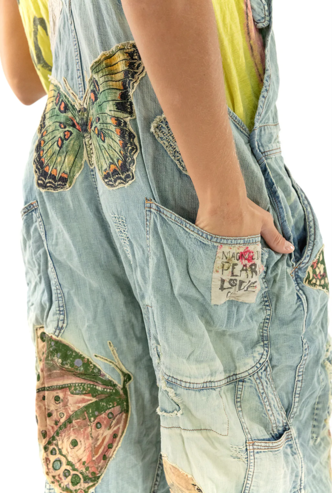 Butterfly Appliqué Overalls