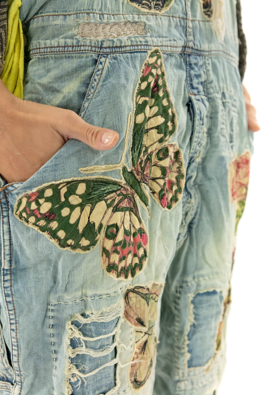 Butterfly Appliqué Overalls