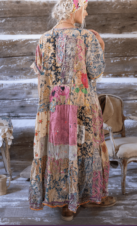 MAGNOLIA PEARL PATCHWORK ALANA DRESS 1068