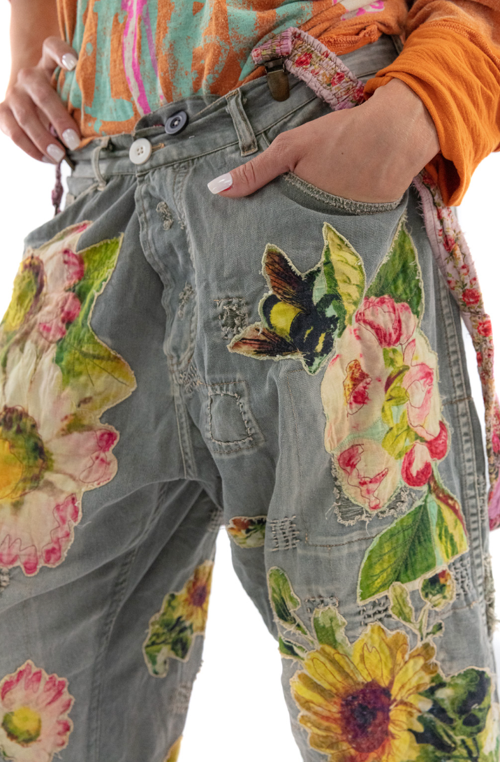 Miner Pants with Sunflower 433 - Ashbury Peace