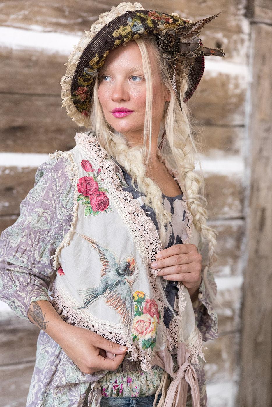 Magnolia Pearl Appliqué Faustine Wrap 283 - Moonlight