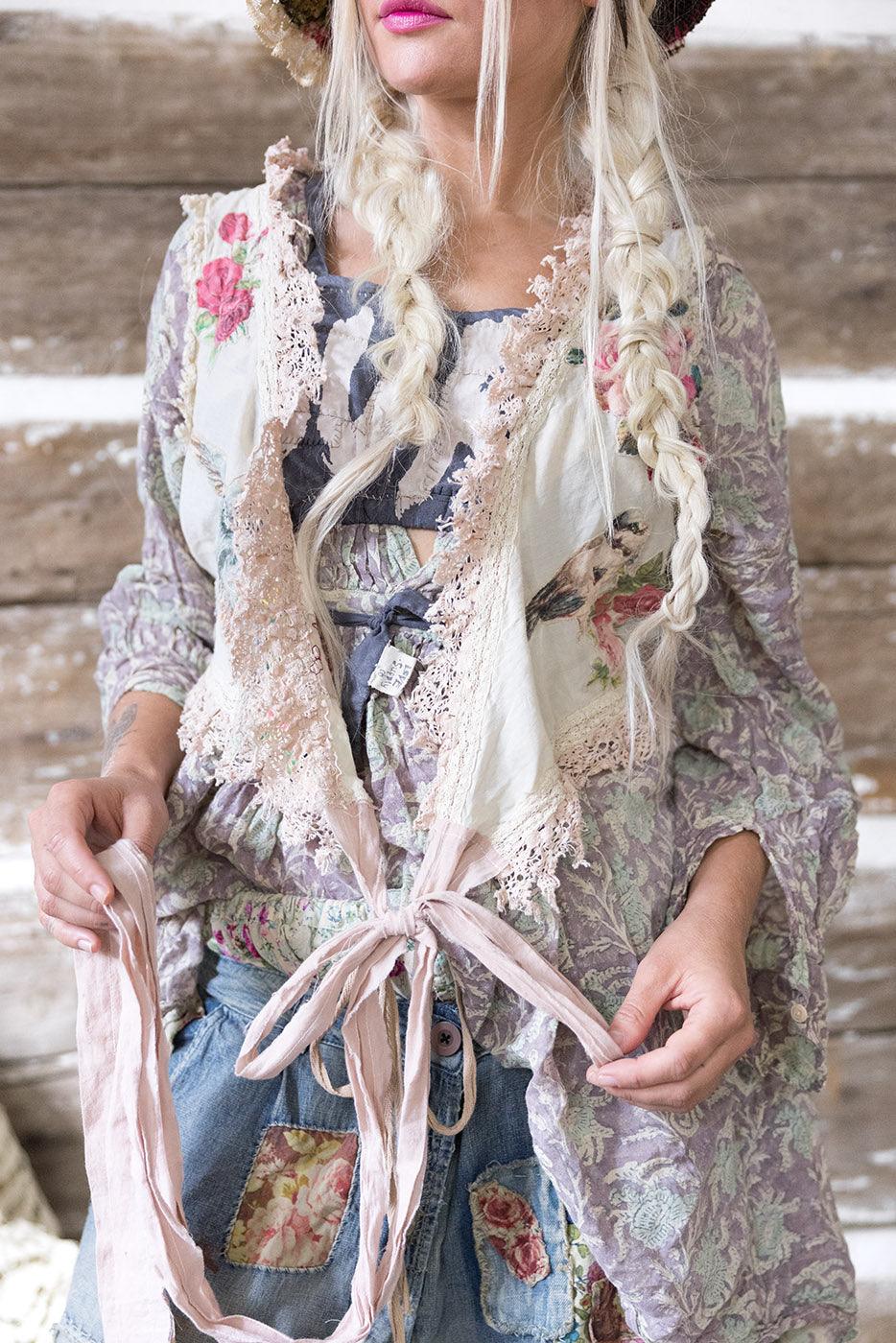 Magnolia Pearl Appliqué Faustine Wrap 283 - Moonlight