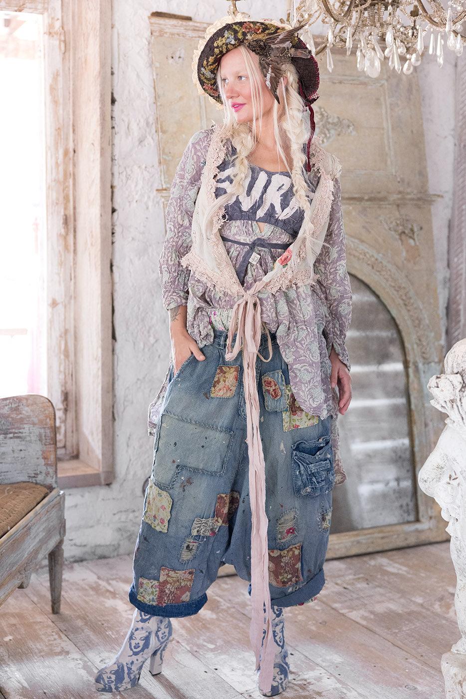 Magnolia Pearl Appliqué Faustine Wrap 283 - Moonlight