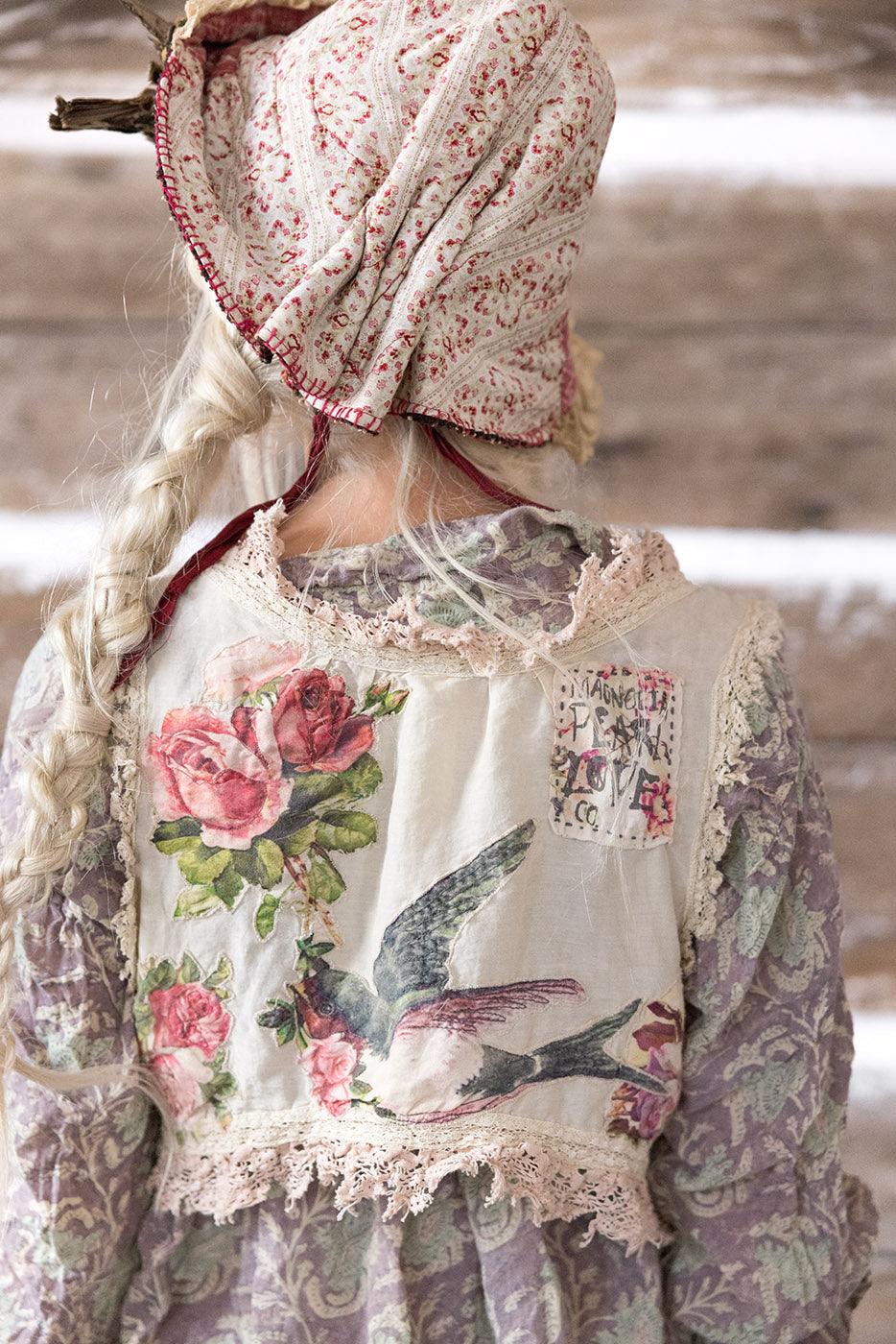 Magnolia Pearl Appliqué Faustine Wrap 283 - Moonlight