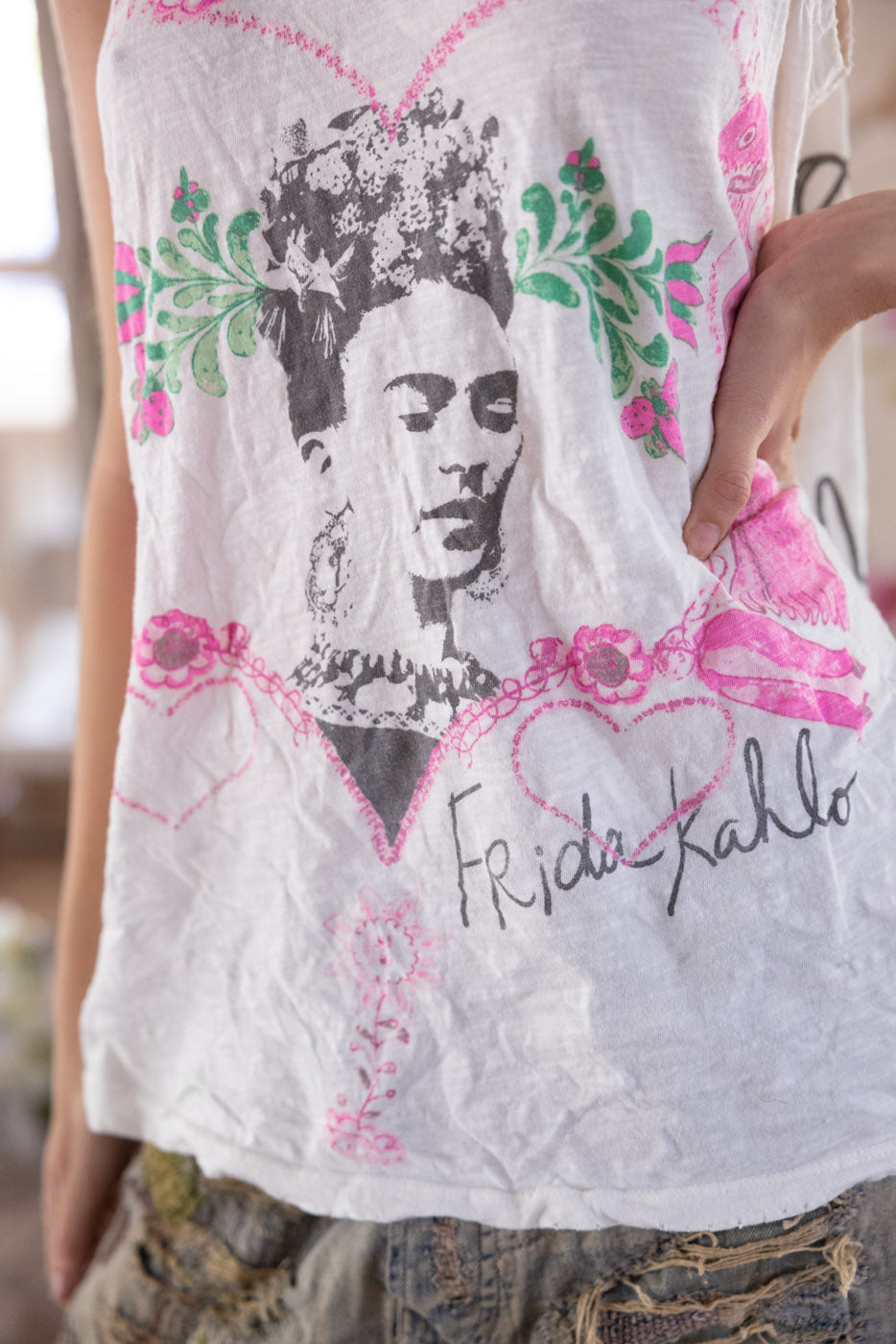 Magnolia Pearl Frida Corazón Luminoso Lana Tank 356 - True