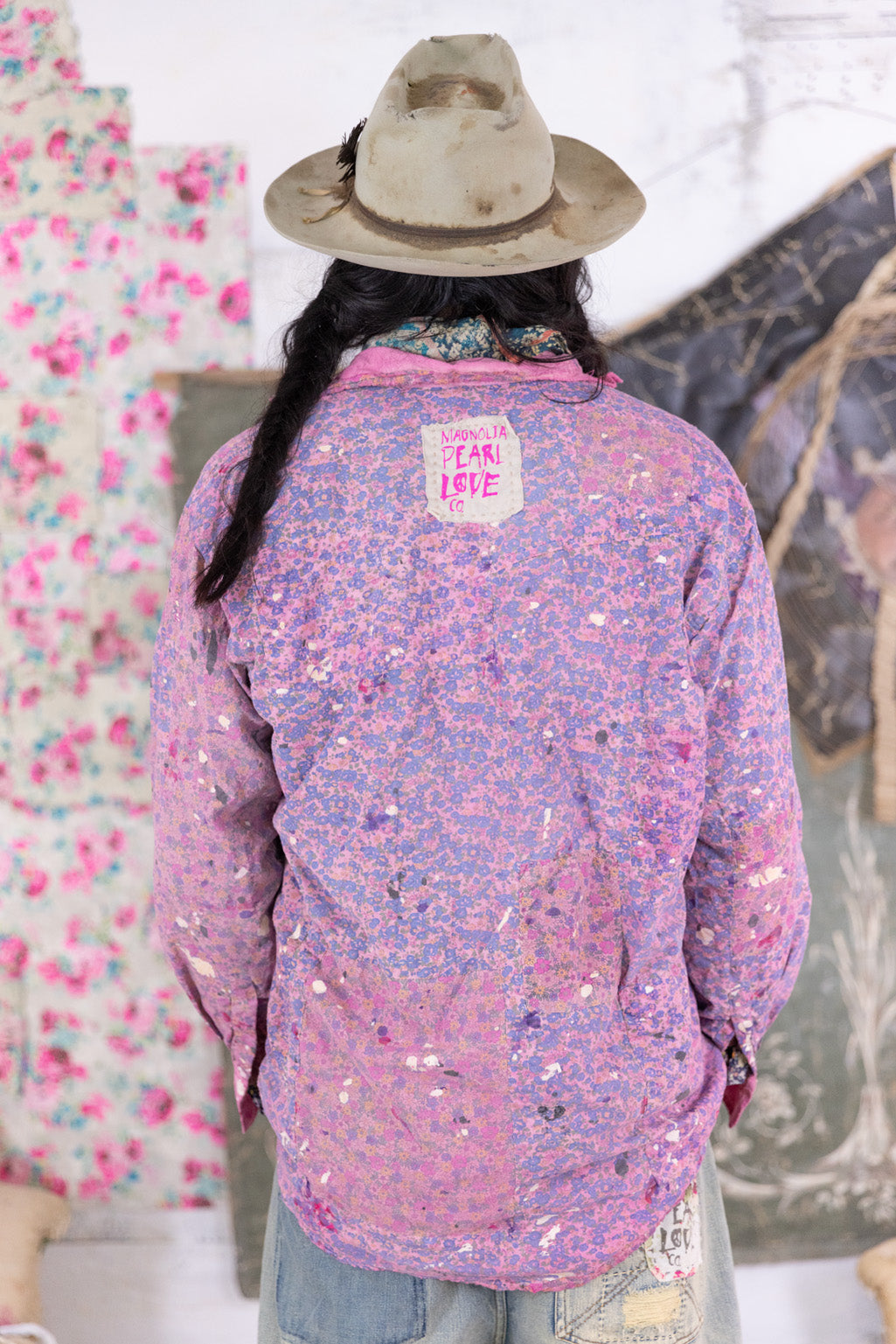 Floral Boyfriend Shirt - Farm Girl