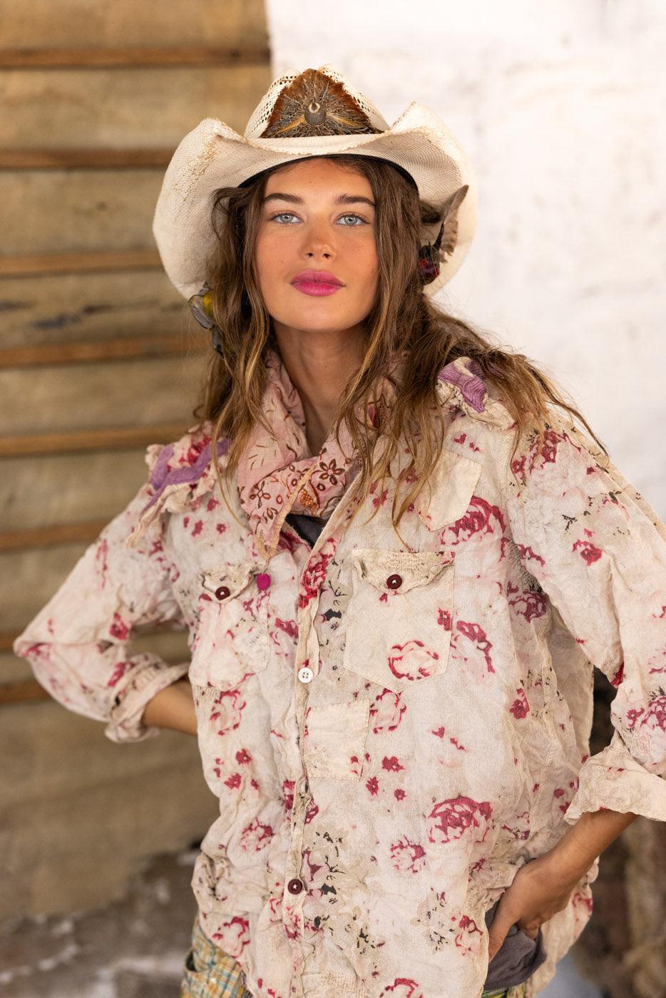 Magnolia Pearl Ric-Rac Kelly Western Shirt 1216 - Rossetti