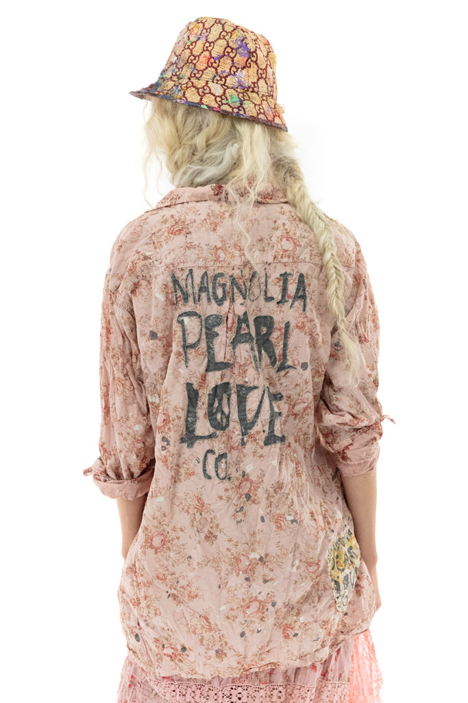 Floral Print Raya Shirt - Cameo Rose