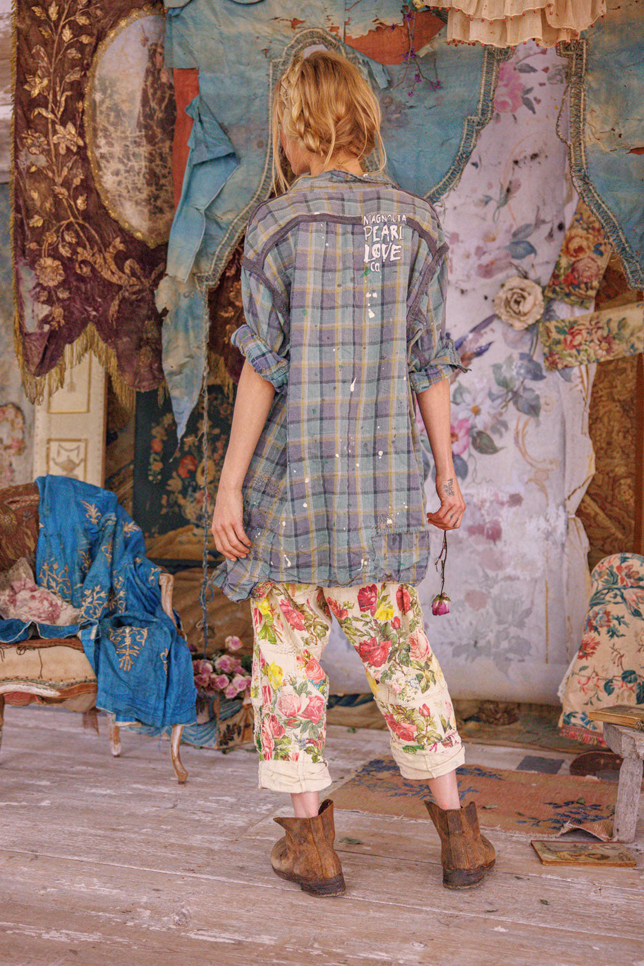 Magnolia Pearl Check Adison Workshirt 1391 - Wave