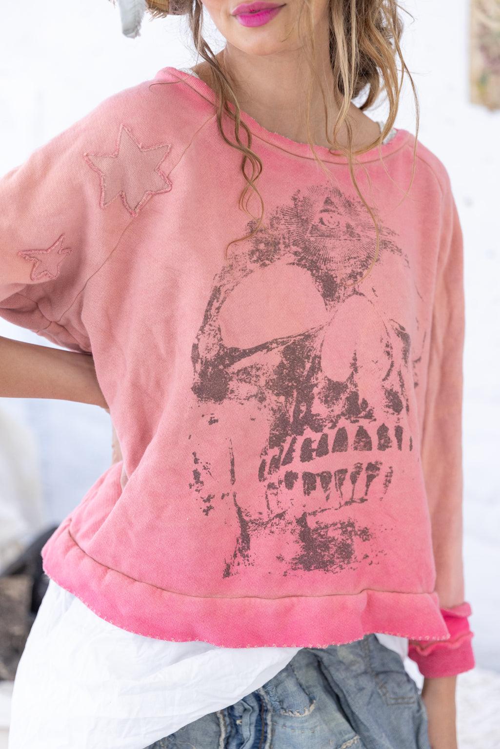 Magnolia Pearl EF Star Appliqué Richi Sweatshirt 1970 -Sunfaded Azalea