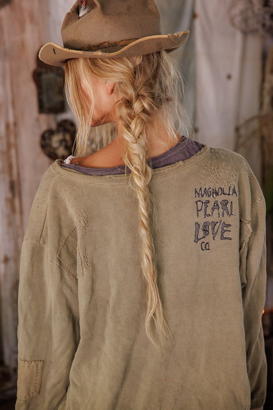 Magnolia Pearl Fleece Riehl Henley 2128 - Aged